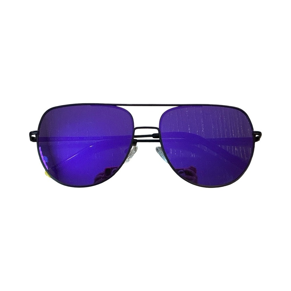 Invicta Pro Diver Stream C1 Aviator Sunglasses Black Purple Mirror Lens Handmade